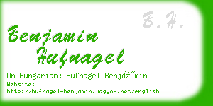 benjamin hufnagel business card